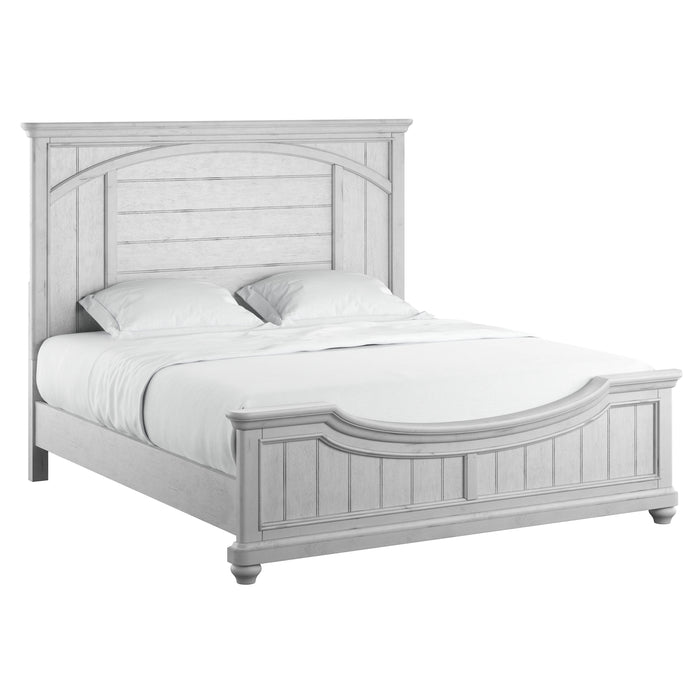 New Haven - Queen Panel Bed - Oyster Shell