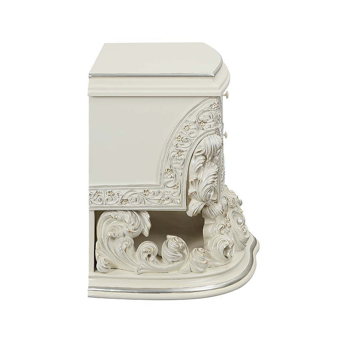 Adara - Nightstand - Antique White Finish