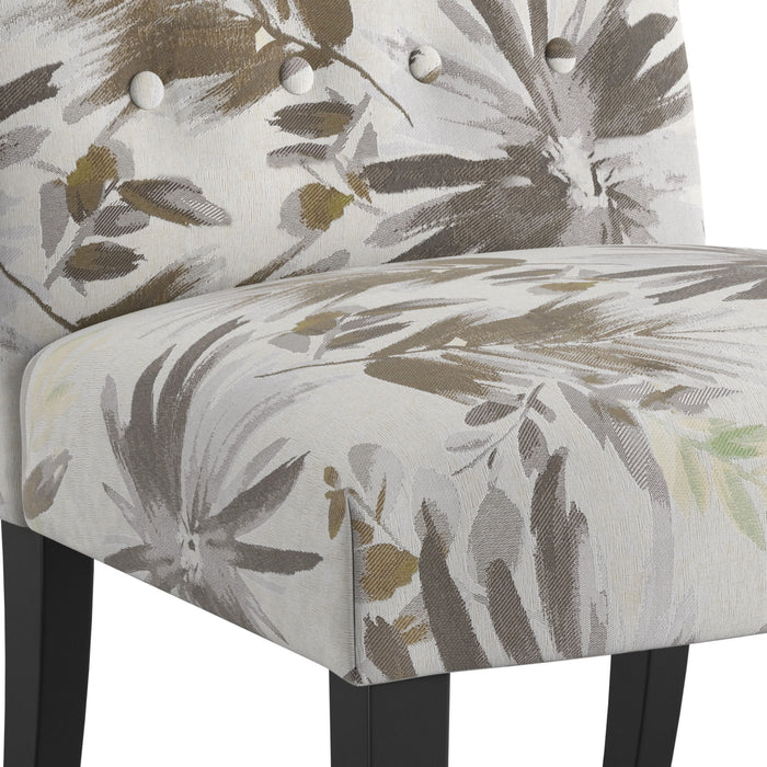 Vera - Accent Chair - Gray Floral