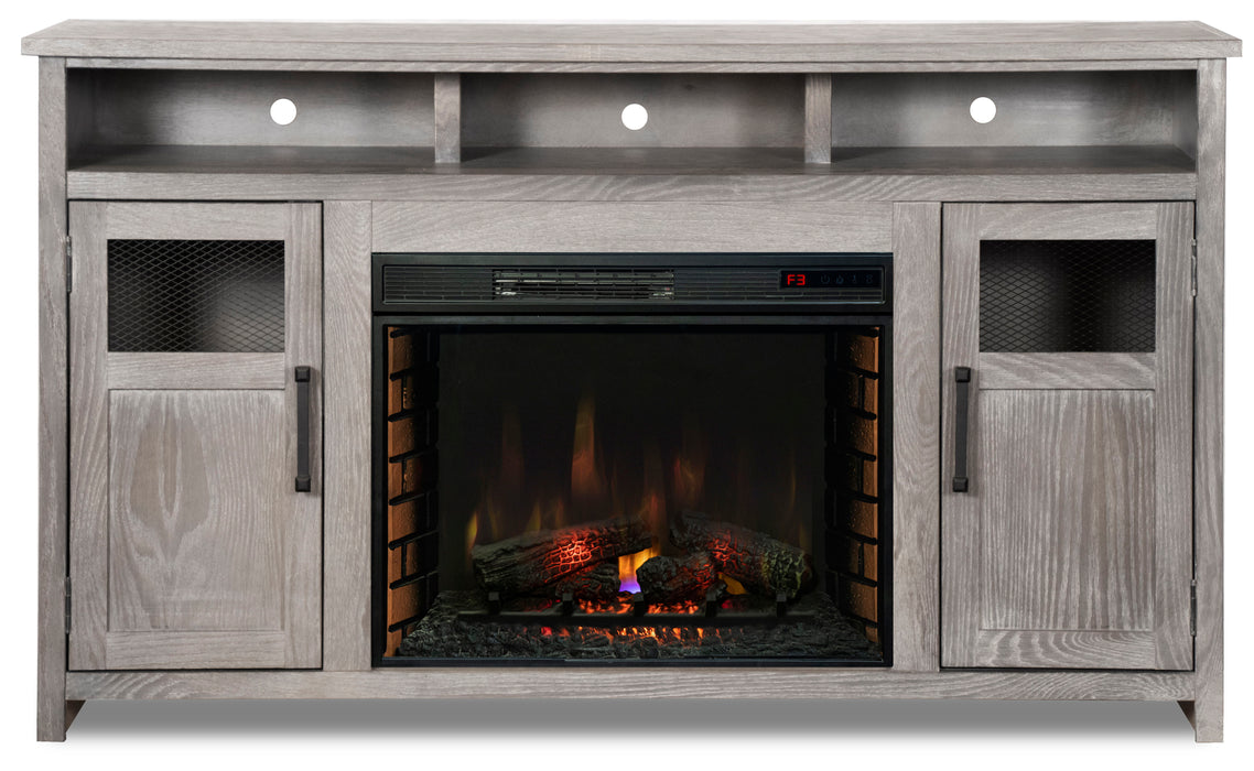 Maison - 66" Fireplace Console - Driftwood