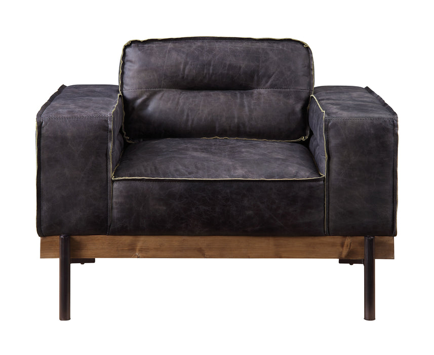 Silchester - Chair - Antique Ebony Top Grain Leather