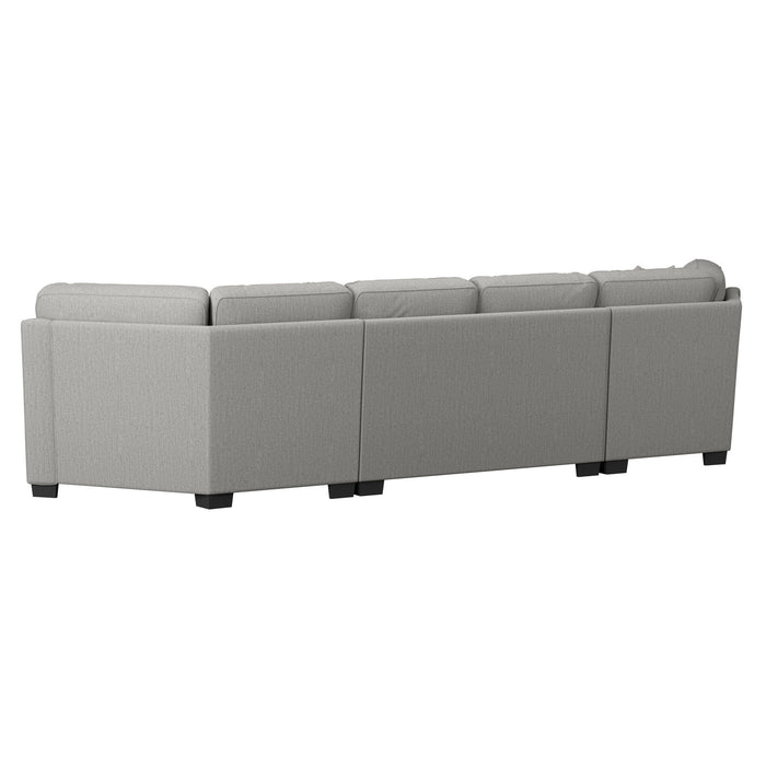 Analiese - Cuddler Sectional - Dove Gray
