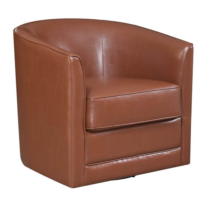 Milo - Swivel Chair - Chestnut Brown