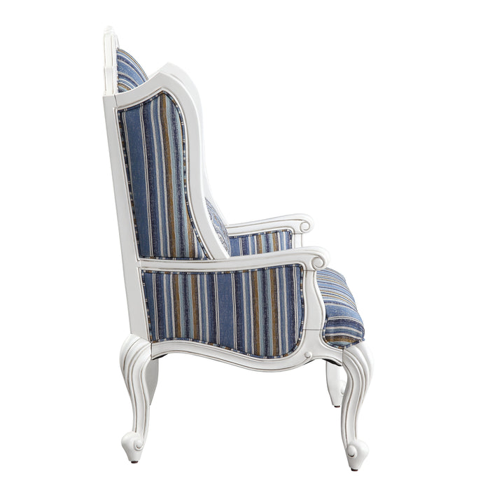 Ciddrenar - Chair - Fabric & White Finish